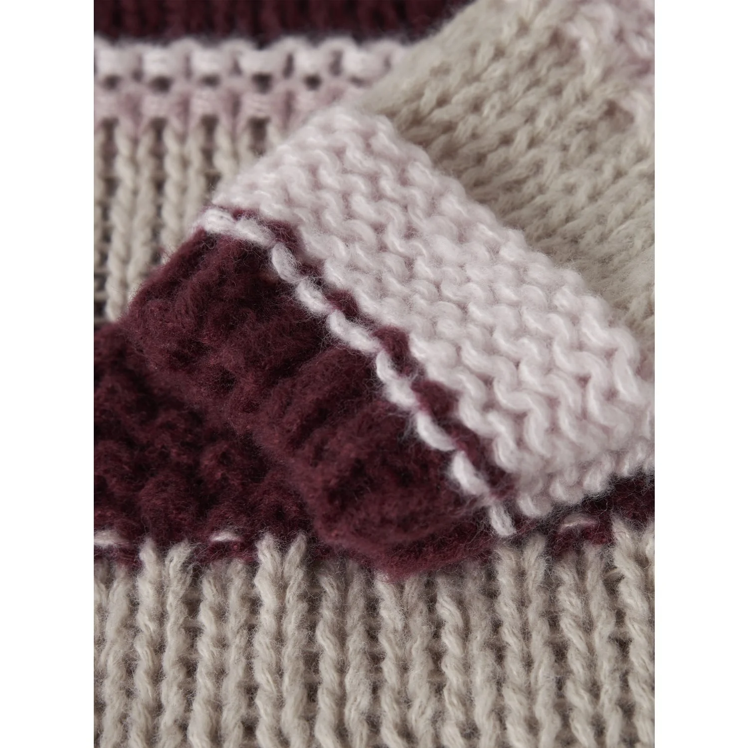 Name It Burgundy Nmfoline Ls Strik - Image 3
