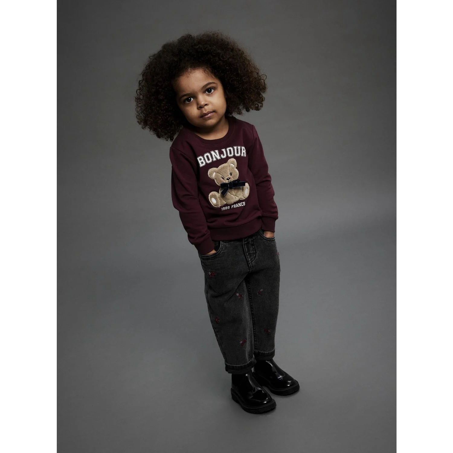 Name It Burgundy Nmfrear Ls Sweat Bru - Image 2