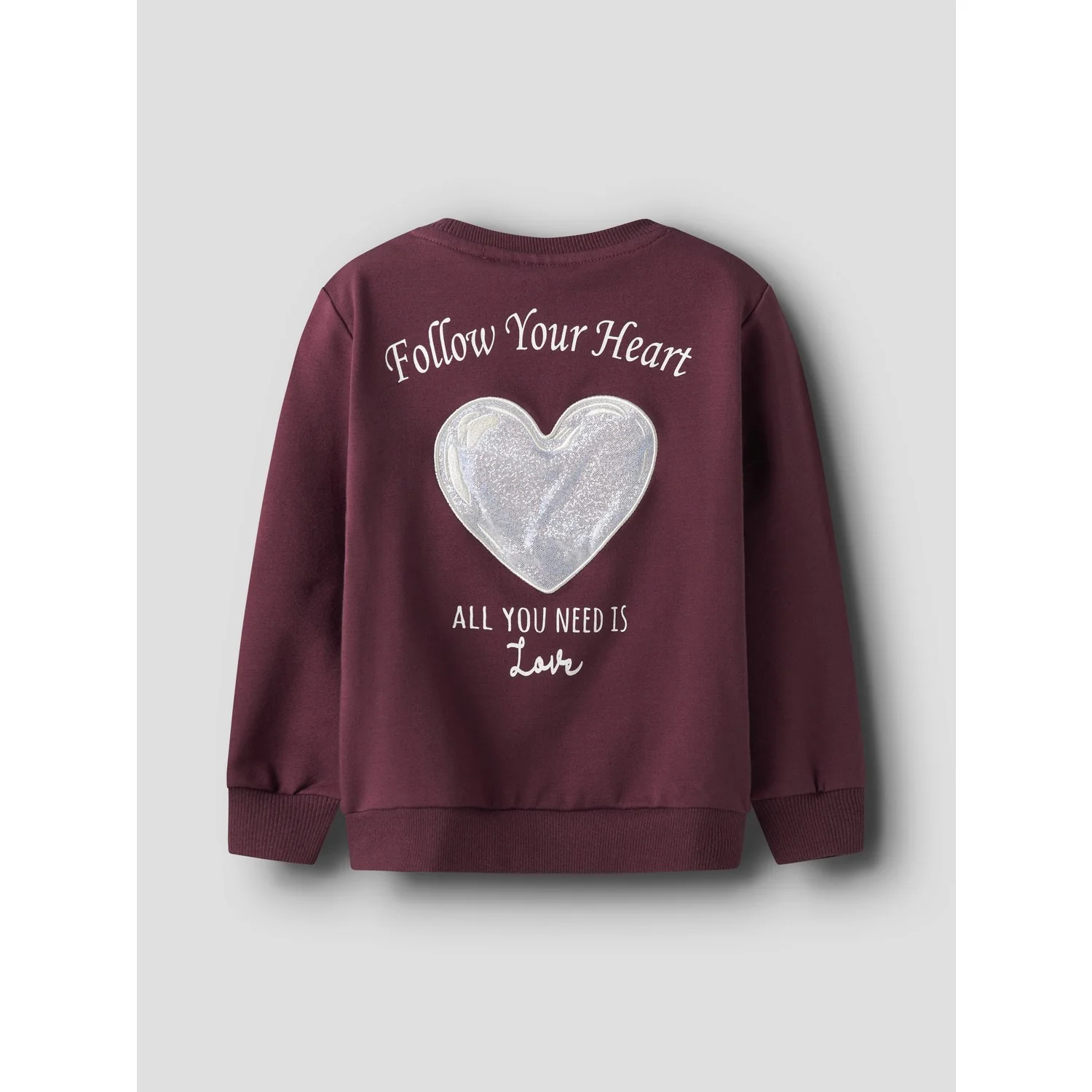 Name It Burgundy Nmfsakkina Ls Sweat Box Bru - Image 3