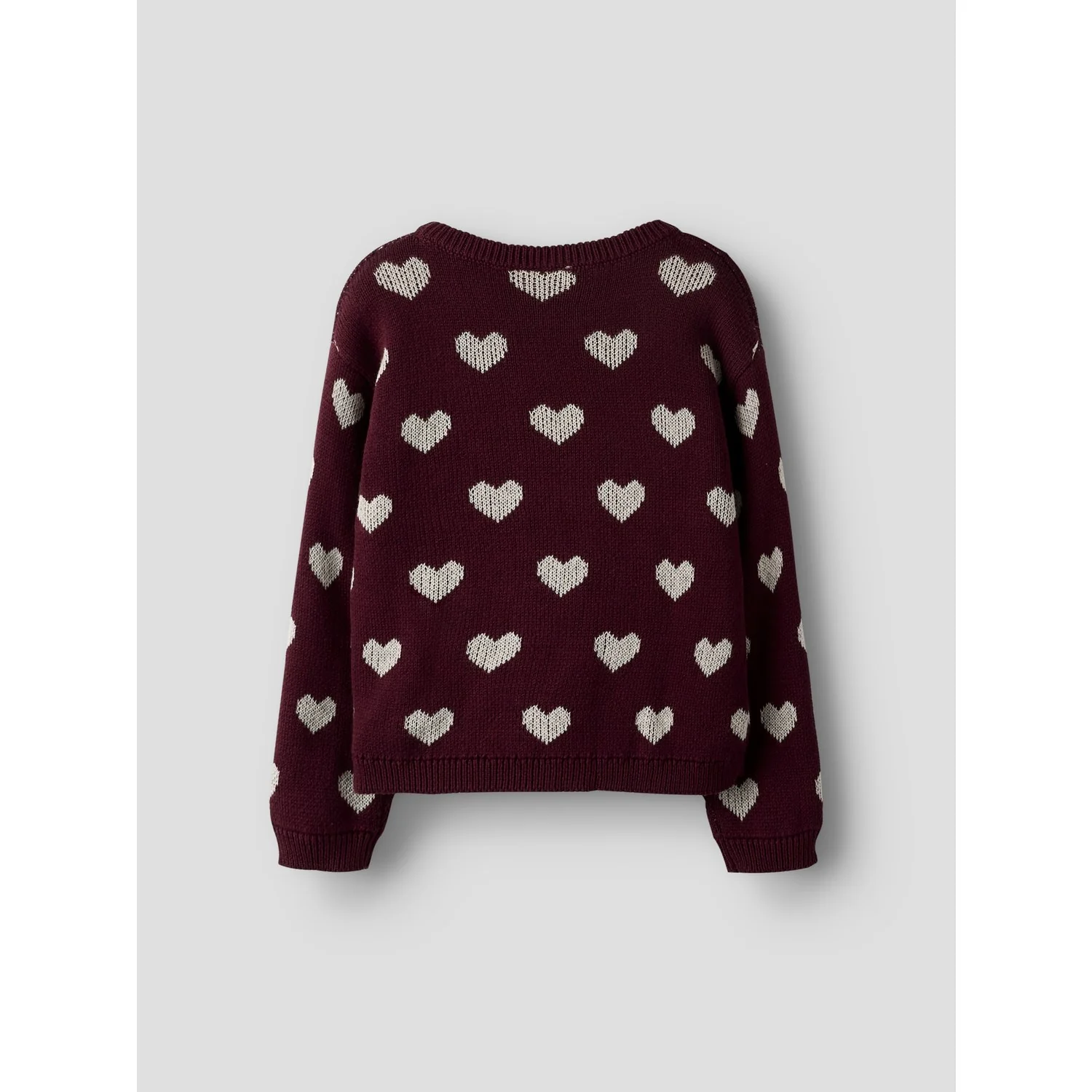 Name It Burgundy Peyote Heart Nmfoana Ls Strik - Image 3
