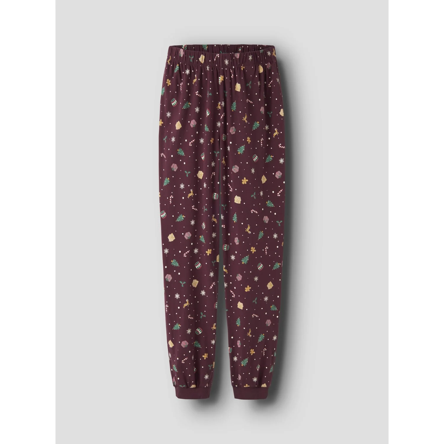 Name It Jule Nattøj sæt Voksen Burgundy Xmas AOP - Image 3