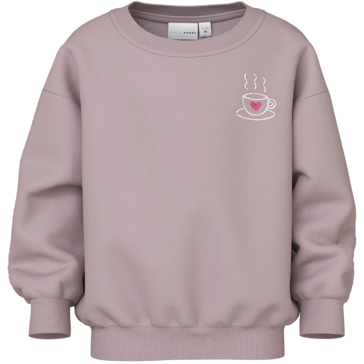 Name It Burnished Lilac Tea Cup Nmfvallene Ls Rlx Sweat Unb