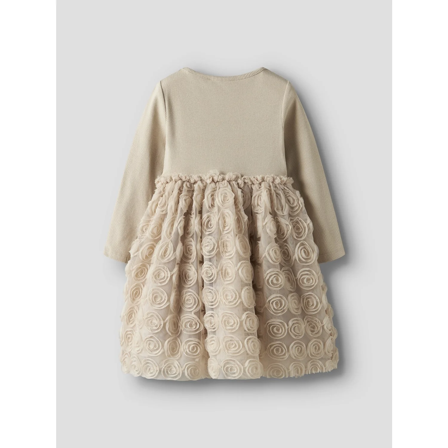 Name It Cement Nmfsykia Tulle Ls Dress - Image 2