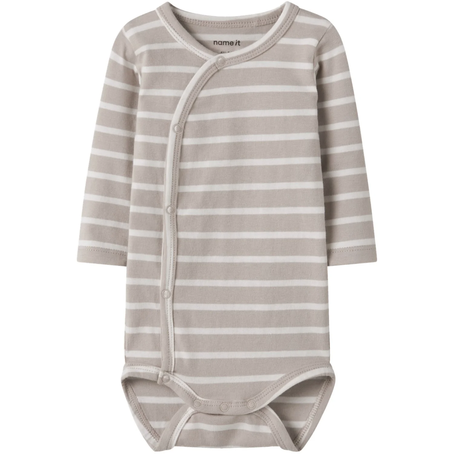 Name It Chateau Gray Nbnosuppa Ls Slå-om Body