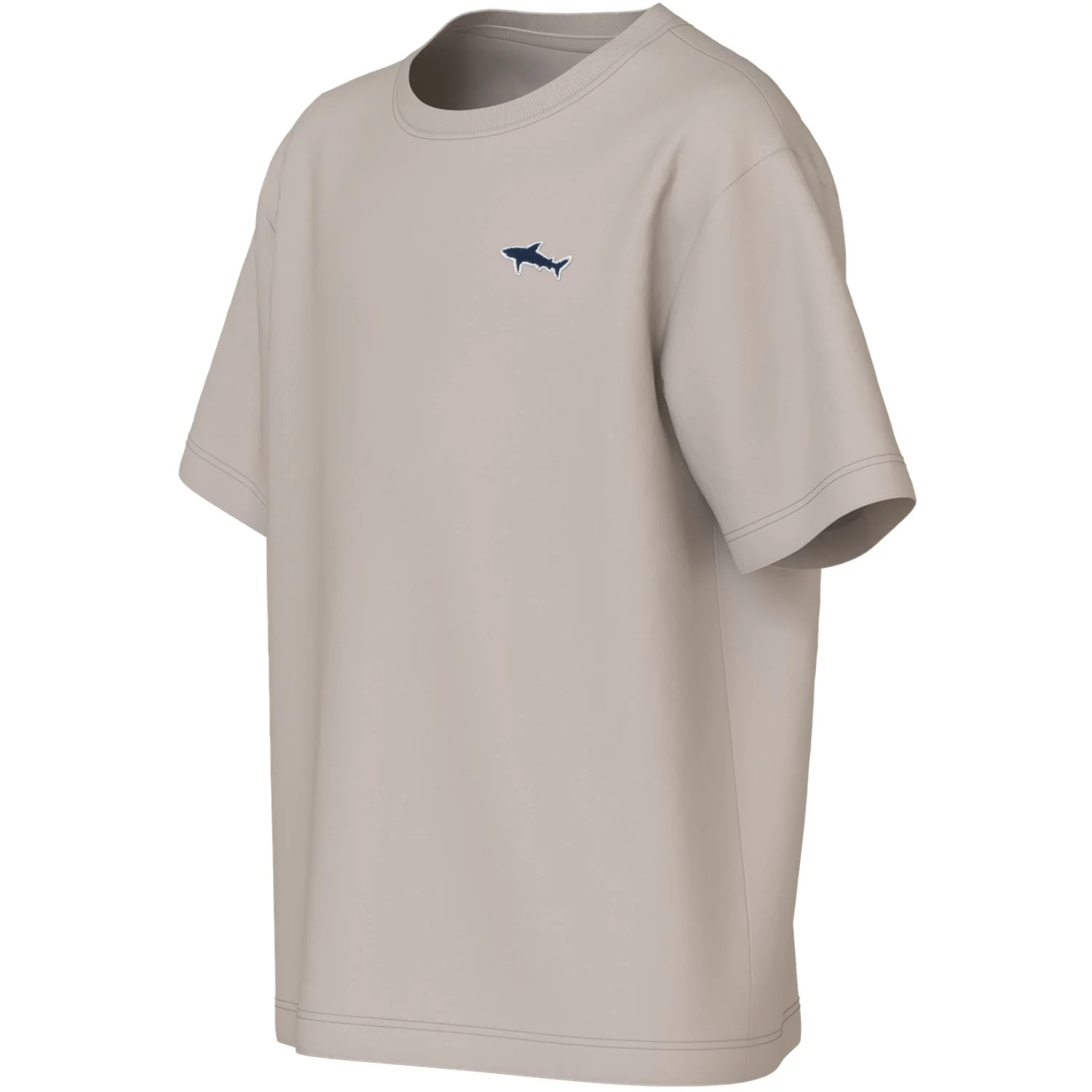 Name It Chateau Gray Shark Embroidery Nkmvimpel Ss Nreg Top - Image 2