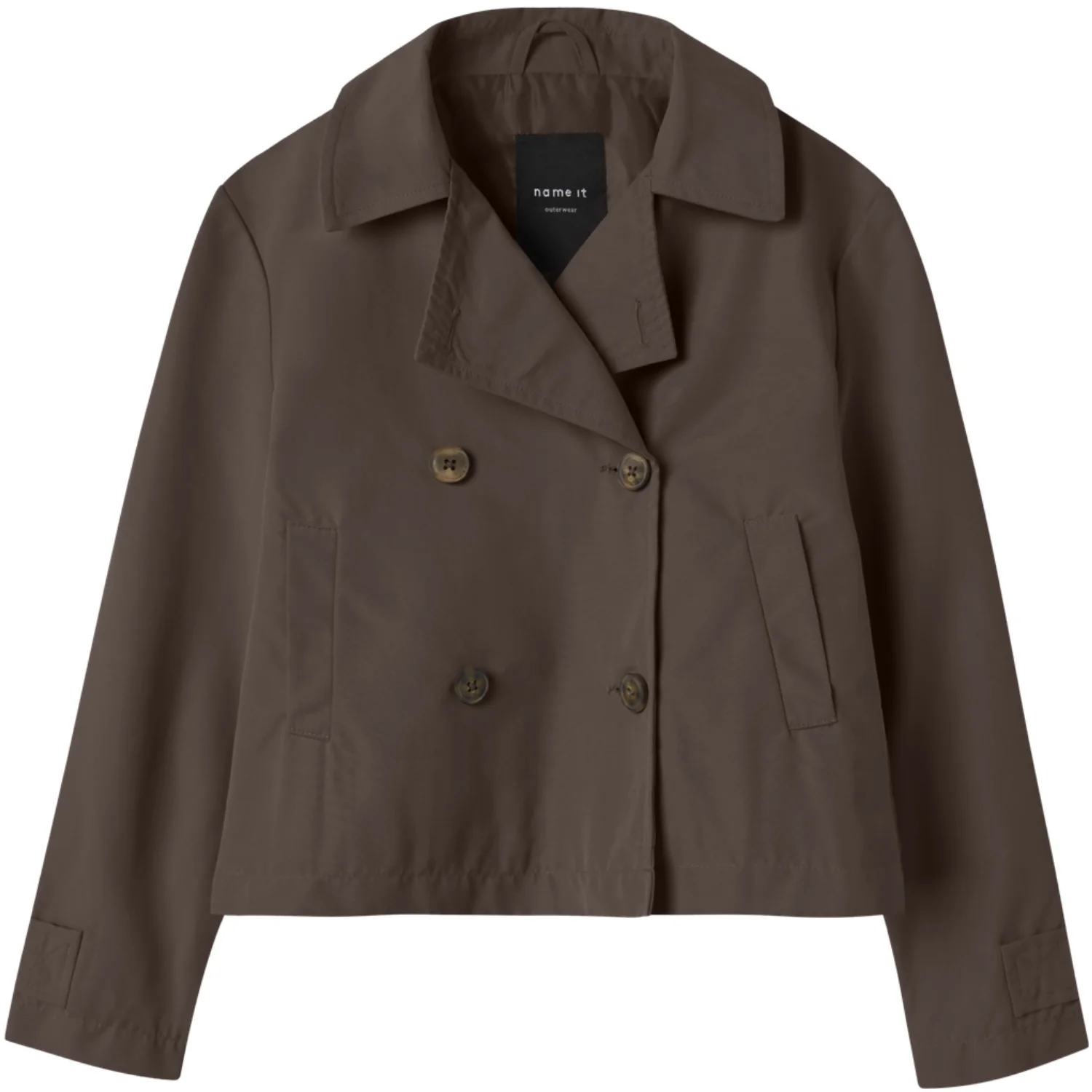 Name It Chocolate Brown Nkfmadelin Trench Frakke Kort