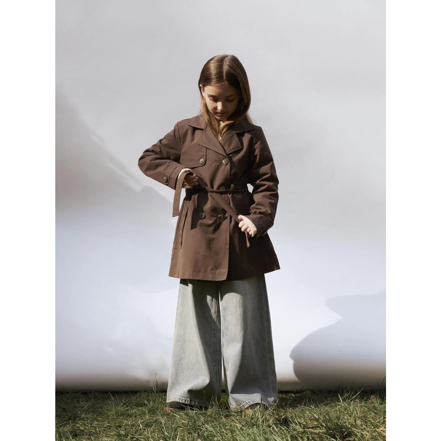 Name It Chocolate Brown Nkfmadelin Trench Frakke Noos - Image 2