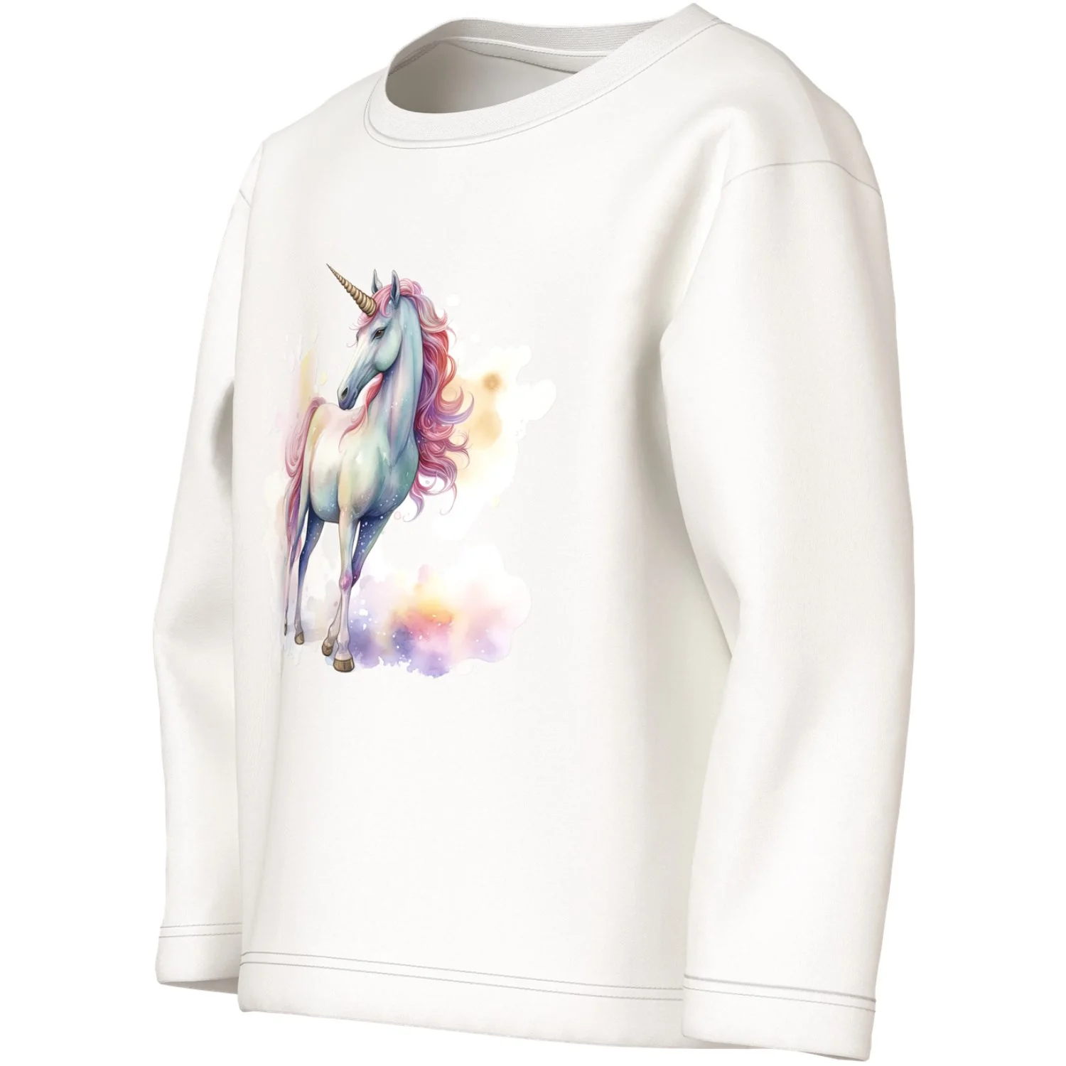 Name It Cloud Dancer Pink Unicorn Nmfvotea Ls Nreg Top - Image 2