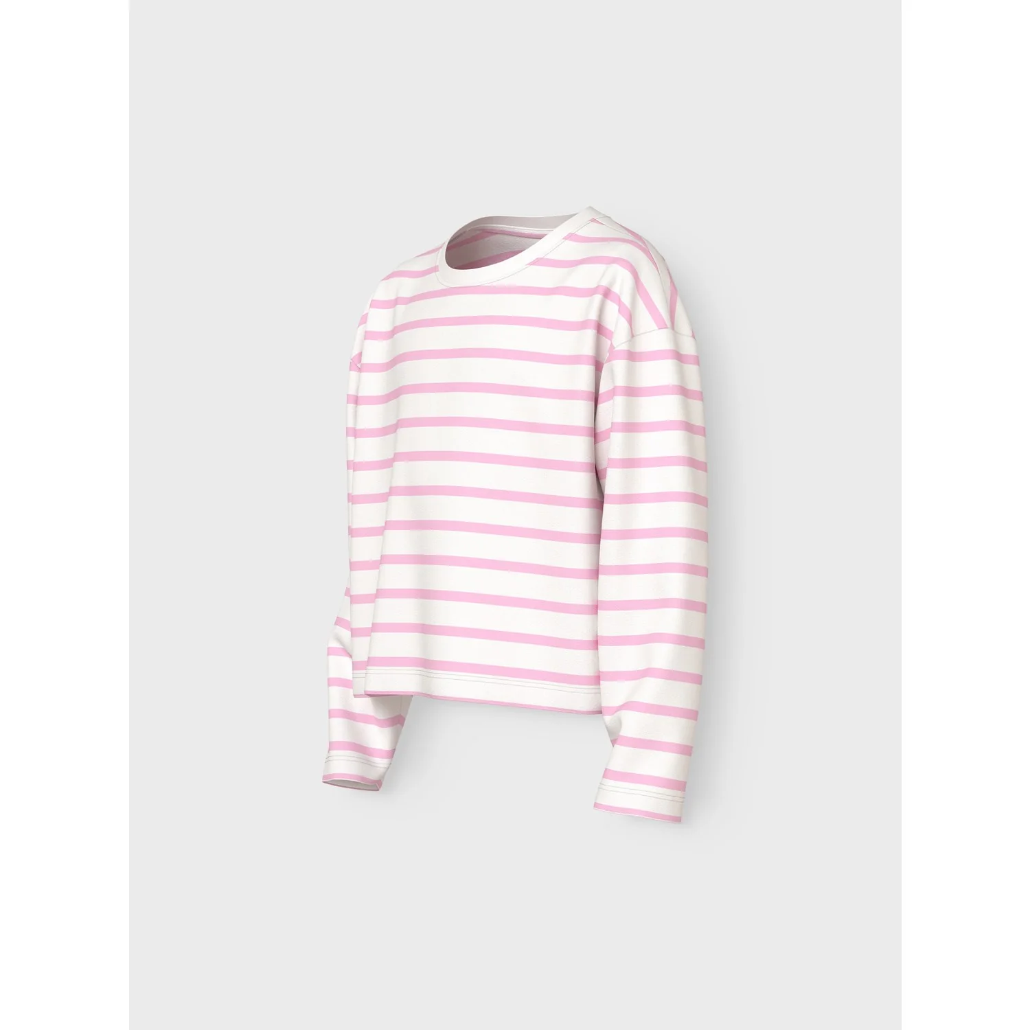Name It Cloud Dancer Sweet Dreams Stripe Nkfvita Ls Kort Rlx Top - Image 2