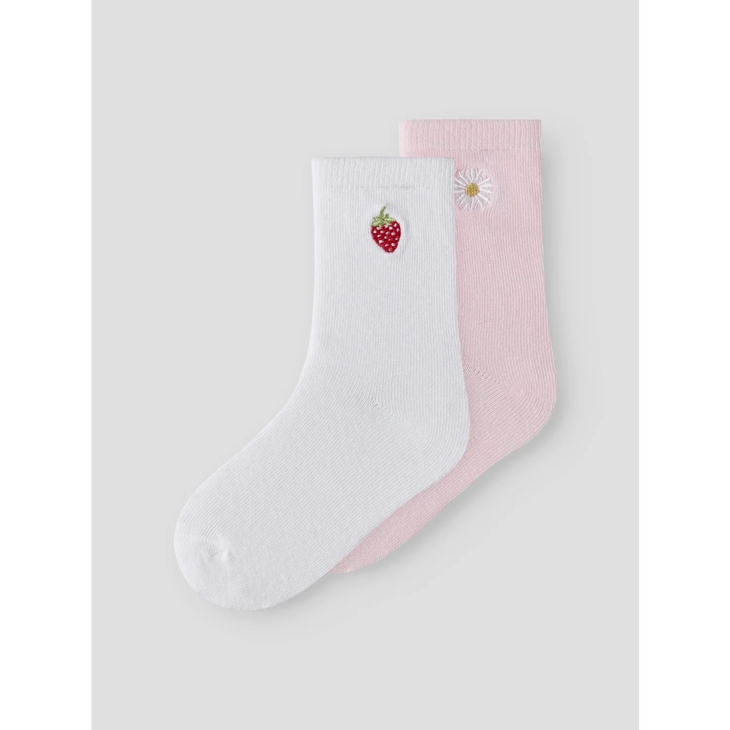 Name It Cradle Pink Bright White Nmfjuliso 2P Strømper - Image 3