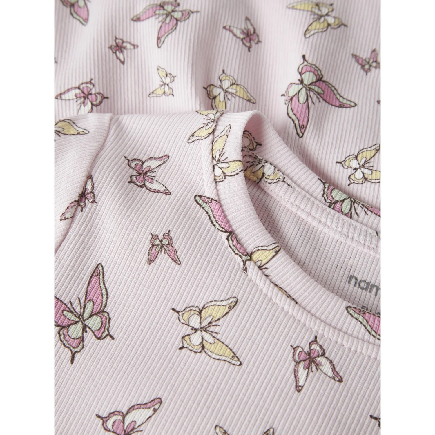 Name It Cradle Pink Butterflies Nmfvemma Ss Aop Kjole - Image 2