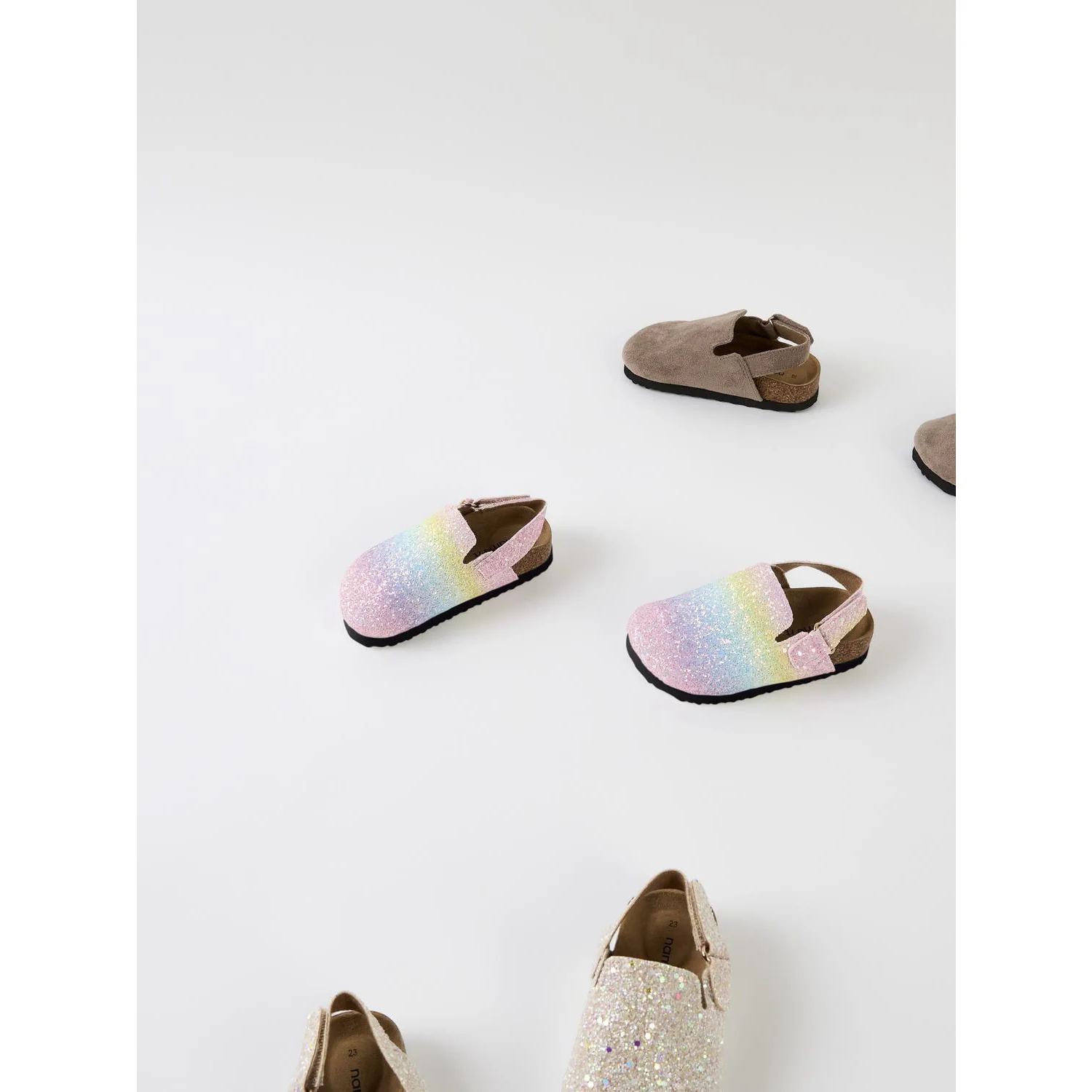 Name It Cradle Pink Rainbow Nmnavery Mules - Image 3