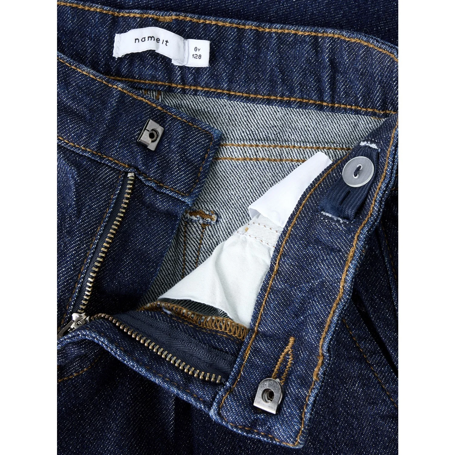 Name It Dark Blue Denim Unwashed Nkfbella Hw W Pleat Jeans 3020-Az L Noos - Image 4