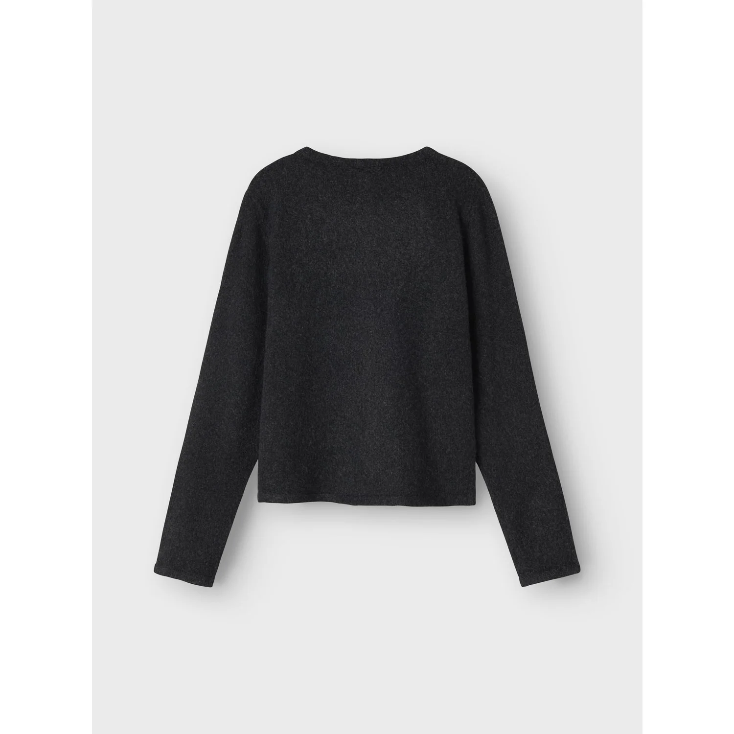 Name It Dark Grey Melange Nkfsaluna Ls Strik Card Noos - Image 3