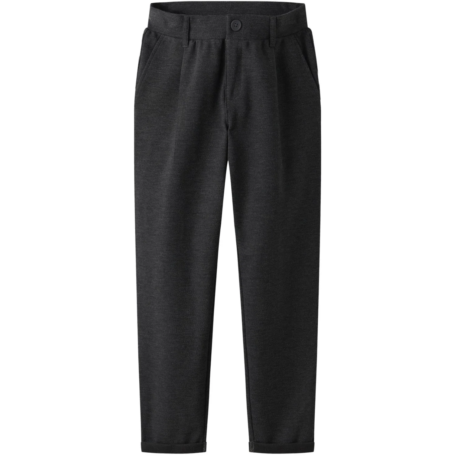 Name It Dark Grey Melange Nkmrobino Sweat Chino Bukser Unb