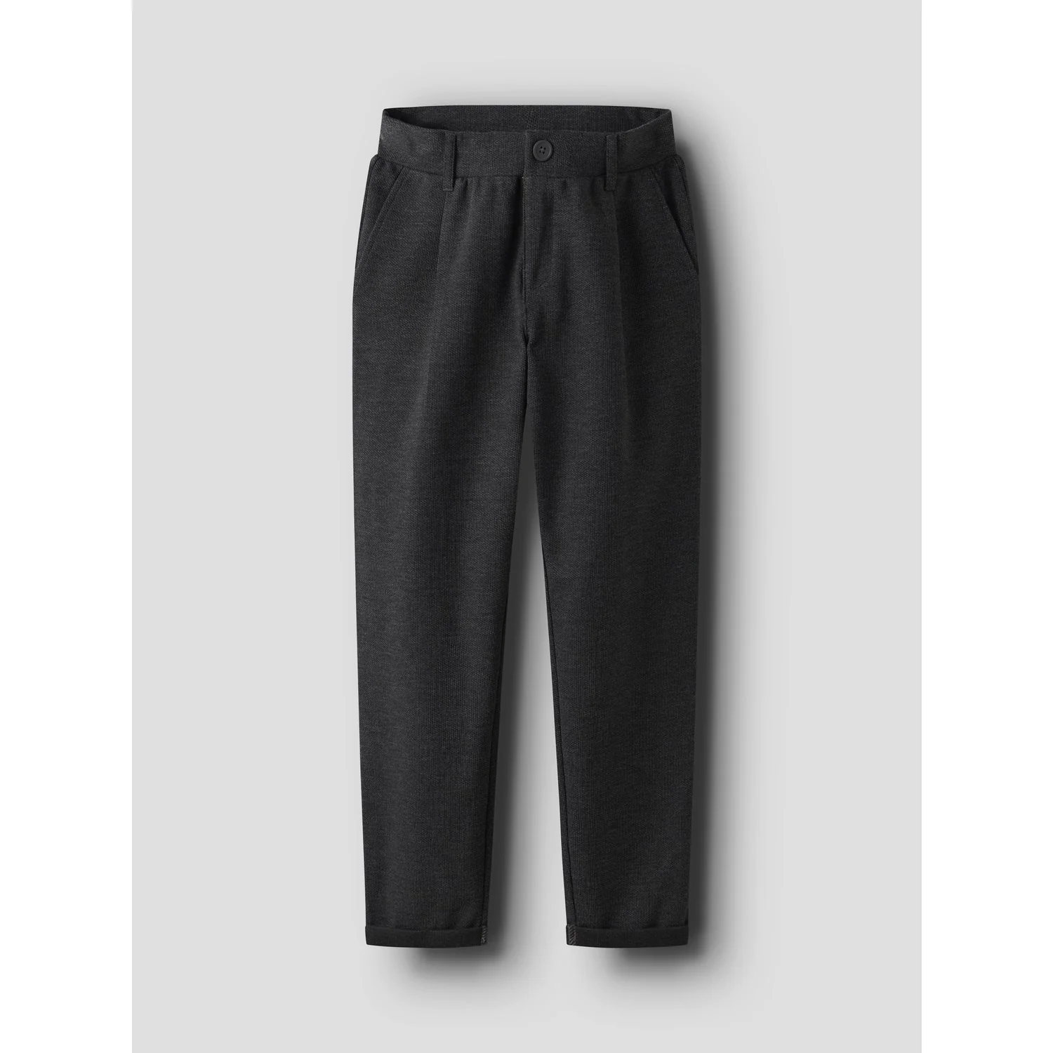 Name It Dark Grey Melange Nkmrobino Sweat Chino Bukser Unb - Image 5