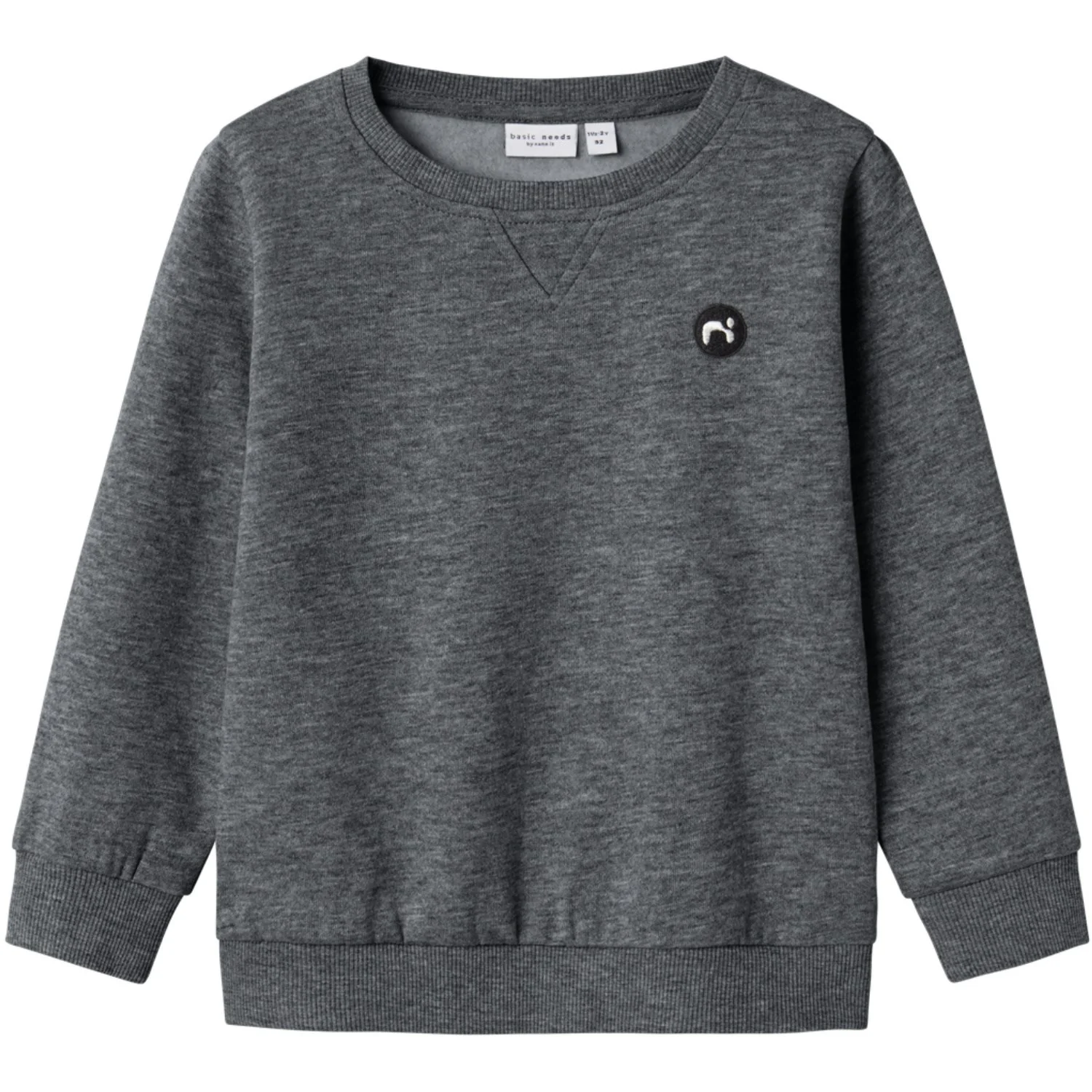 Name It Dark Grey Melange Nmmvimo Ls Sweat Bru Noos