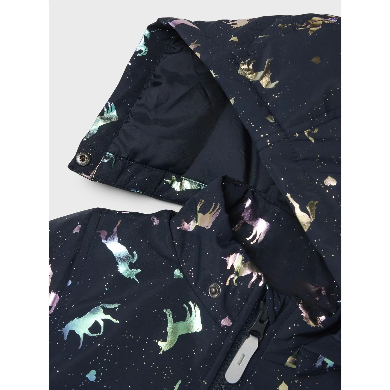 Name It Dark Sapphire Unicorn Nmfmaxi Pa Jakke Foil Aop Noos - Image 8