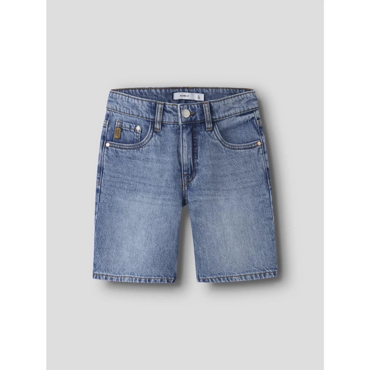 Name It Denim Blue Nkmryan Reg L Dnm Shorts 6750-Dm Noos - Image 2