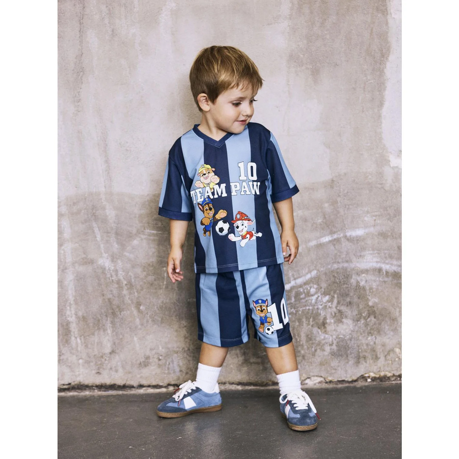 Name It Dusty Blue Nmmjakari Paw Nreg Poly Top Cplg - Image 2