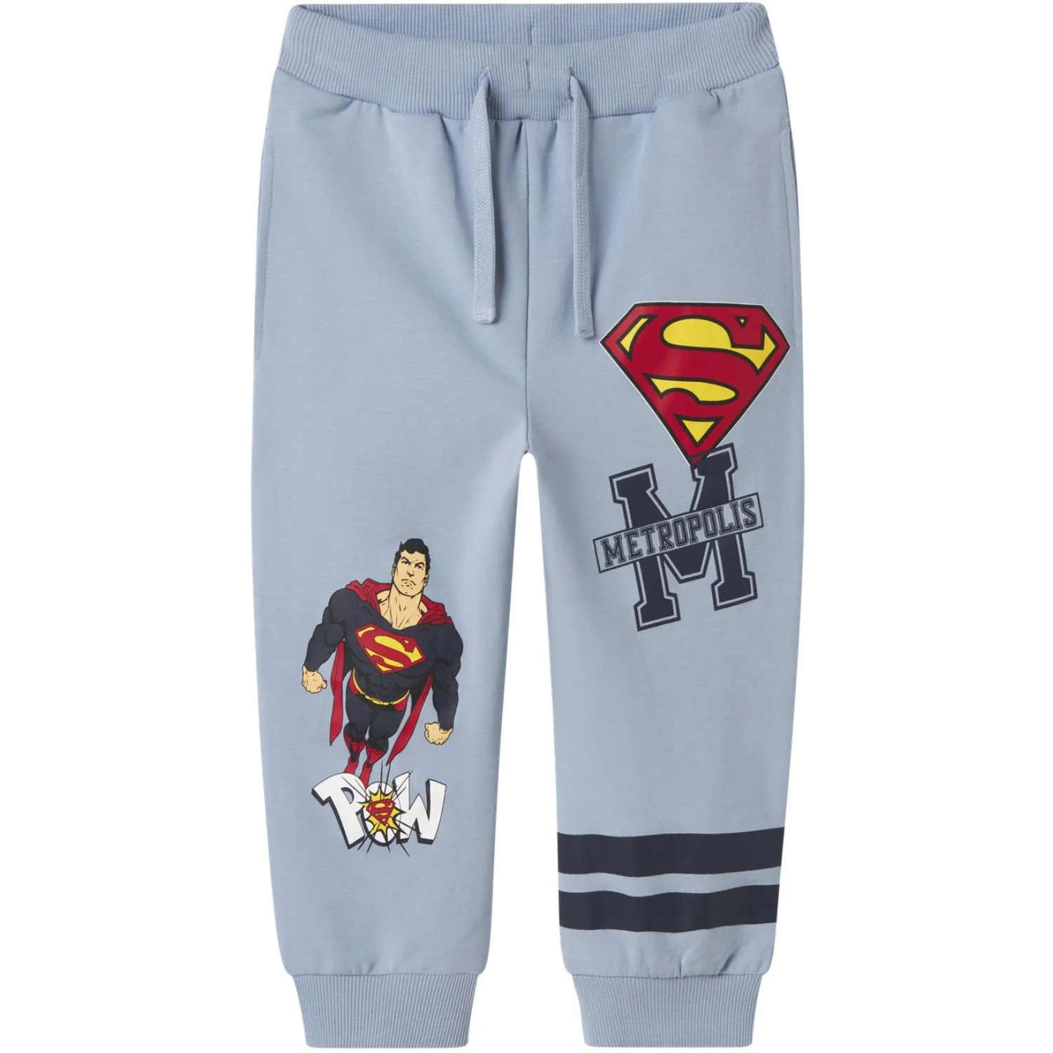 Name It Dusty Blue Nmmjasp Superman Nreg Swe Bukser Unb Wab