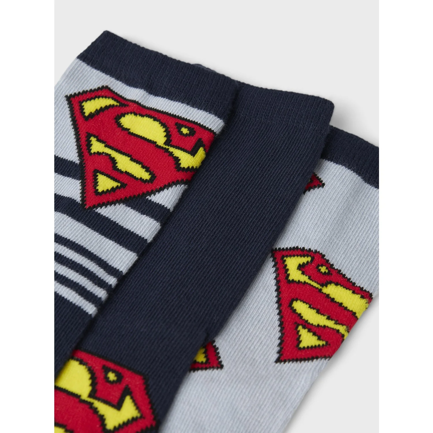 Name It Dusty Blue Nmmjasper Superman 3P Strømper Wab - Image 2