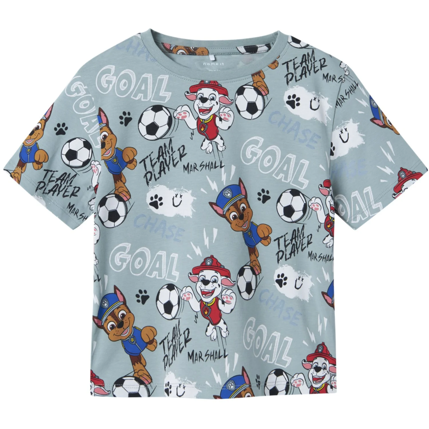 Name It Dusty Blue Nmmjubi Paw Nreg Ss Top Cplg