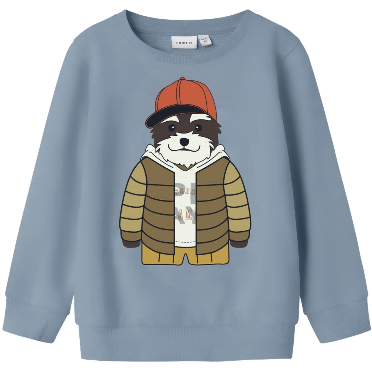 Name It Dusty Blue Nmmkamden Ls Sweat Unb