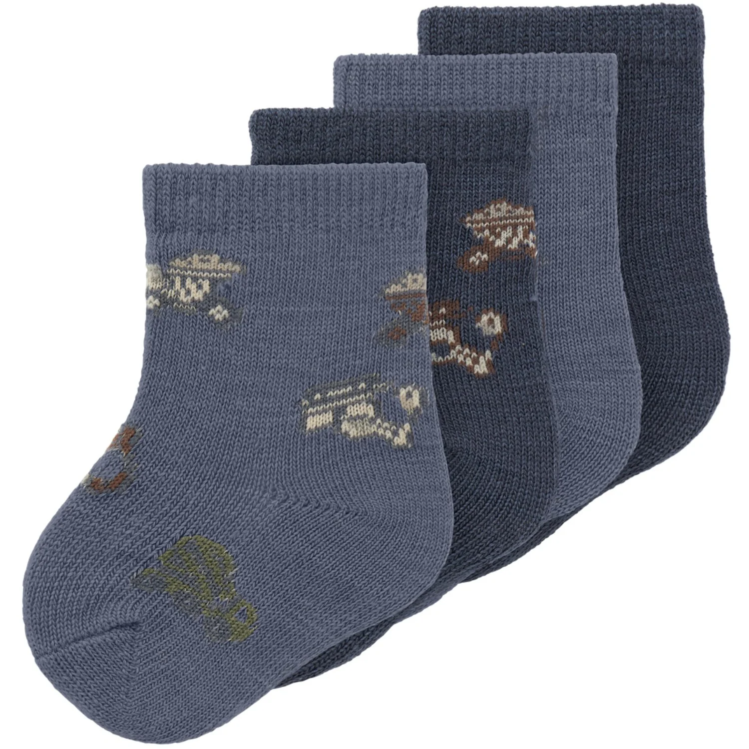 Name It Folkstone Gray Nbmwak Wo/Bl 4P Strømper