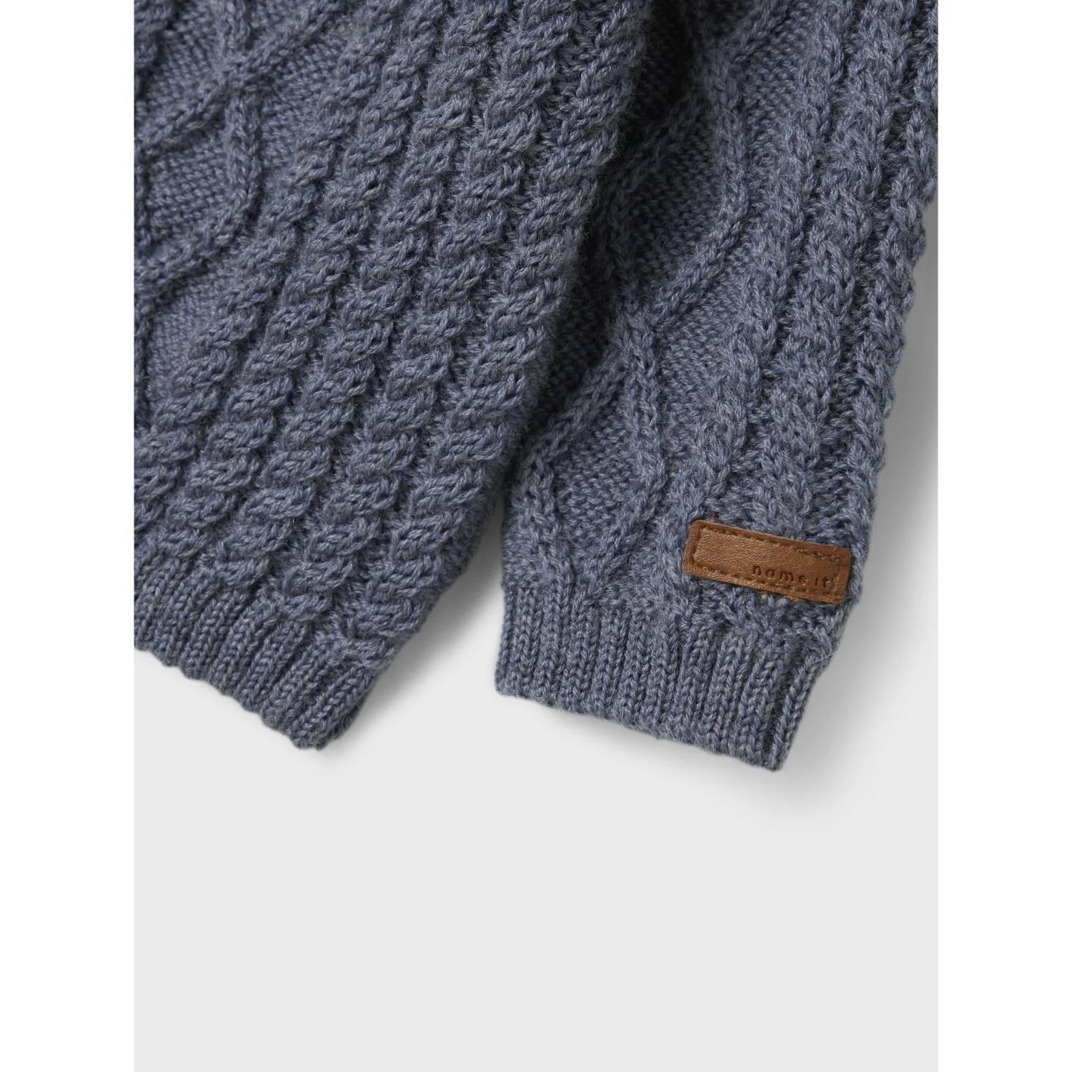 Name It Folkstone Gray Nbmwrilla Uld Ls Strik Card - Image 2