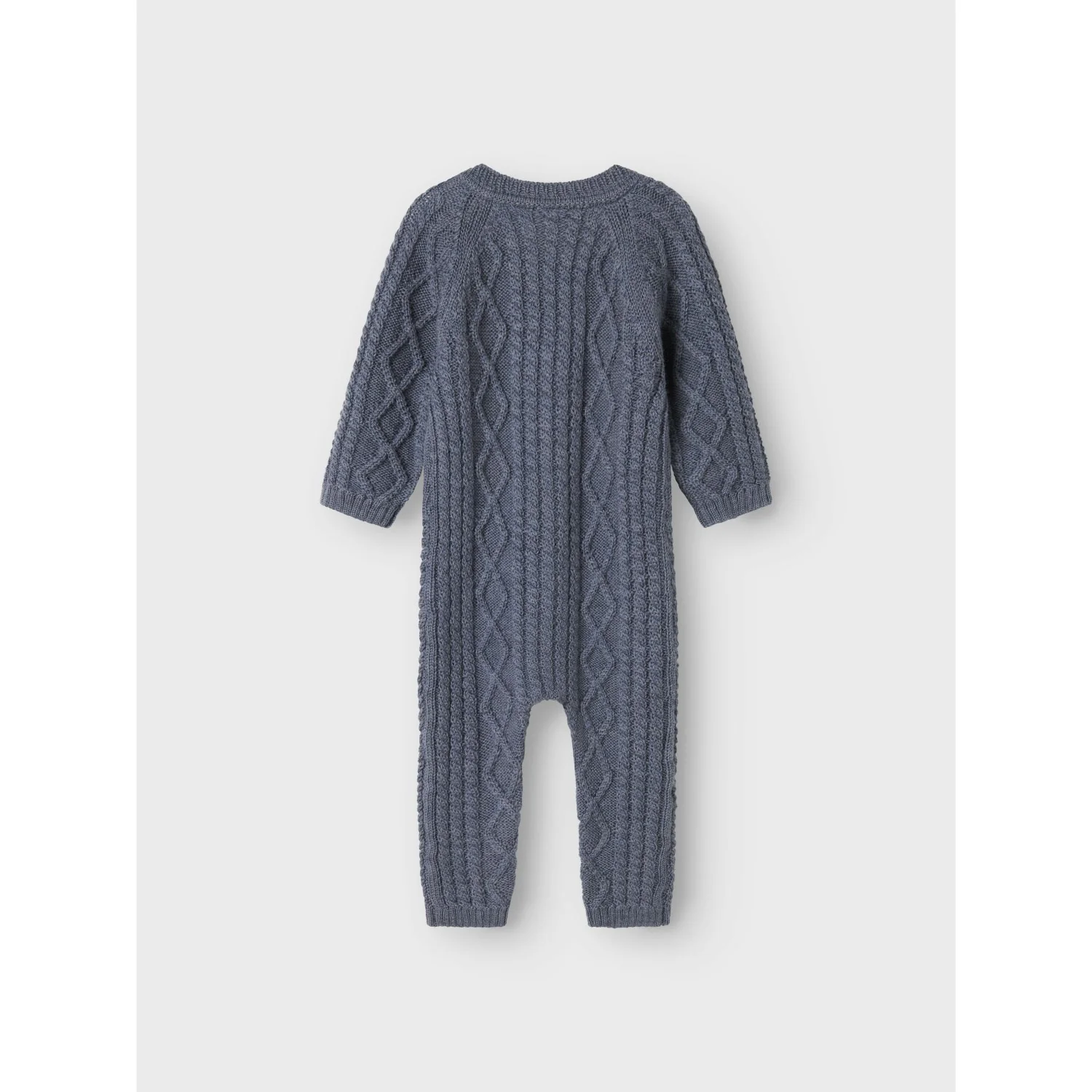 Name It Folkstone Gray Nbmwrilla Uld Ls Strik Dragt - Image 3