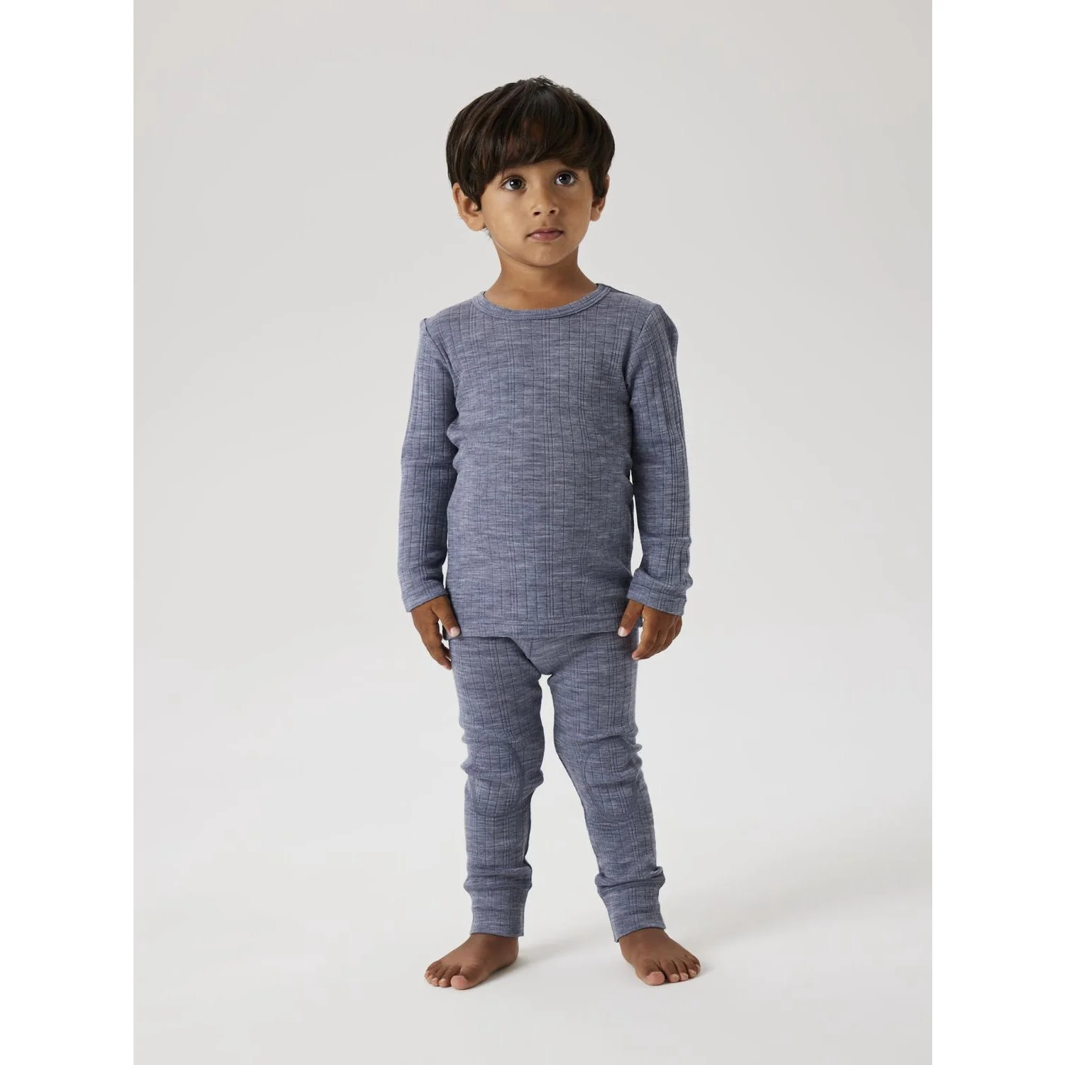 Name It Folkstone Gray Nmmwang Uld Needle Ls Top Solid Noos - Image 2
