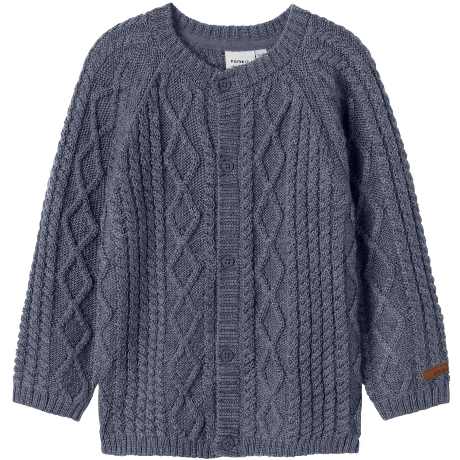 Name It Folkstone Gray Nmmwrilla Uld Ls Strik Card