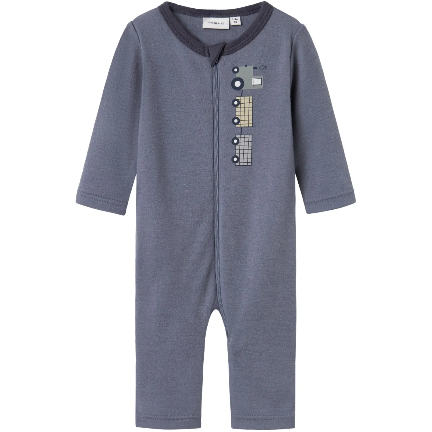 Name It Folkstone Gray Tractor Nbmwillit Uld Ls Dragt