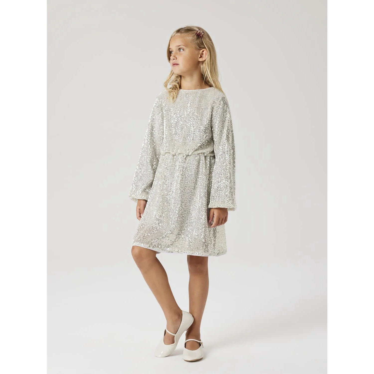 Name It Frosted Almond Nkfrantella Ls Kjole - Image 2