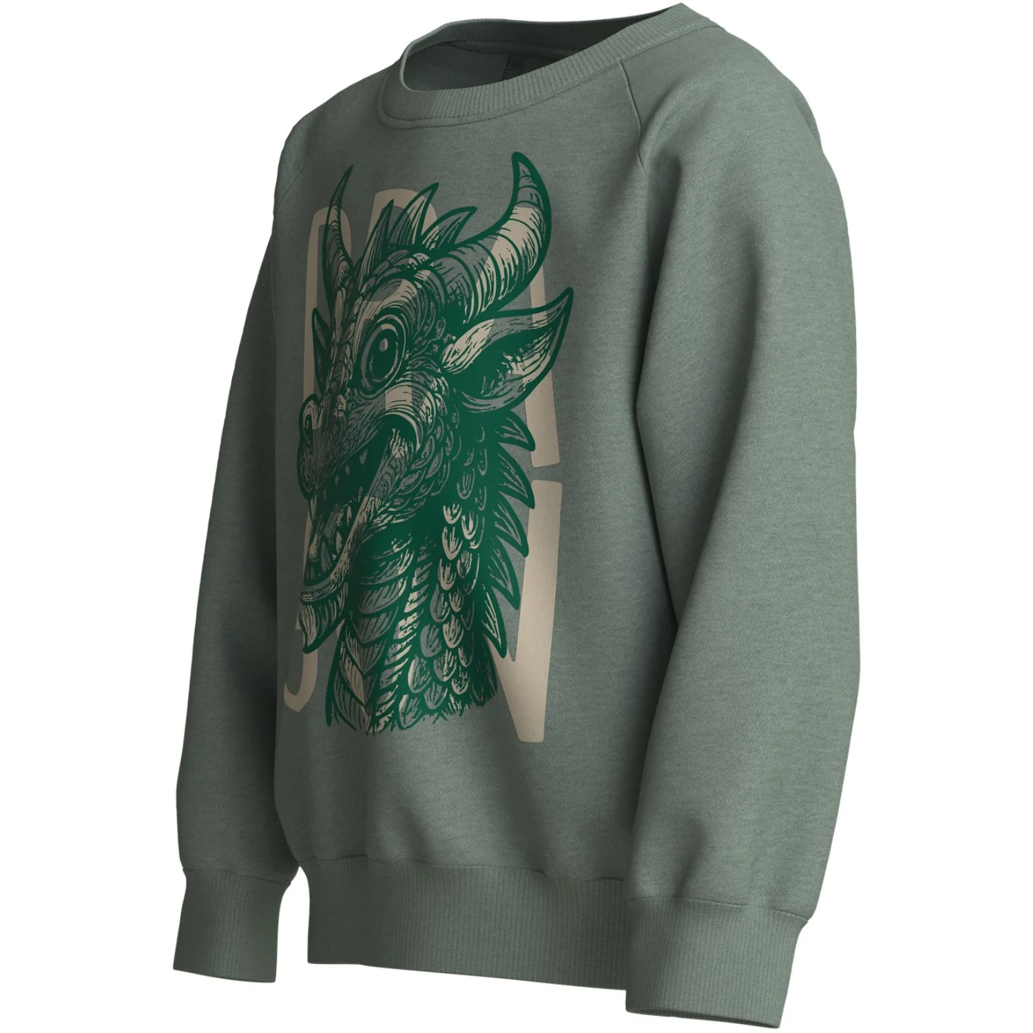 Name It Green Milieu Dragon Nmmvion Ls Nreg Sweat Unb - Image 2
