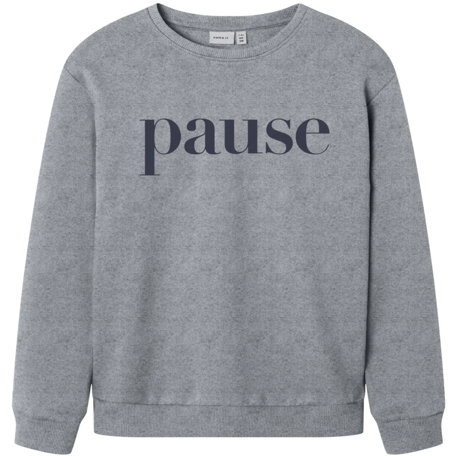 Name It Grey Melange Nkmnello Ls Nreg Swe Bru Pb
