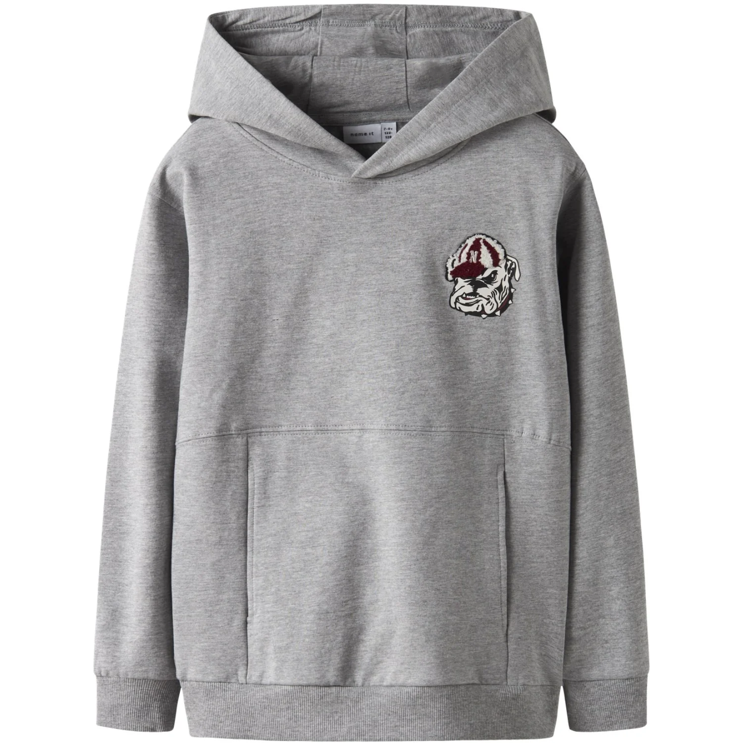 Name It Grey Melange Nkmsteven Ls Nreg Sweat Wh Bru