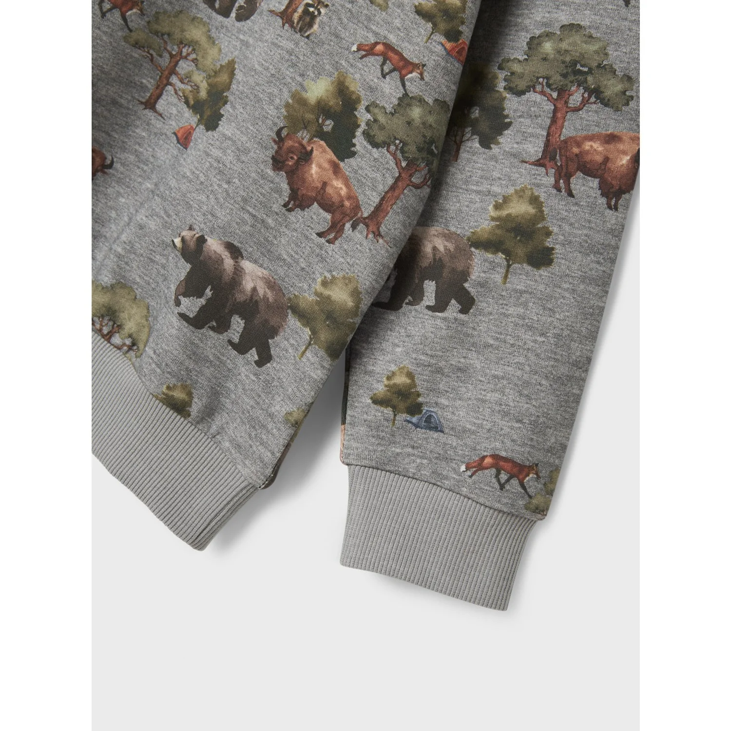 Name It Grey Melange Nmmolin Ls Nreg Sweat Bru Box - Image 4