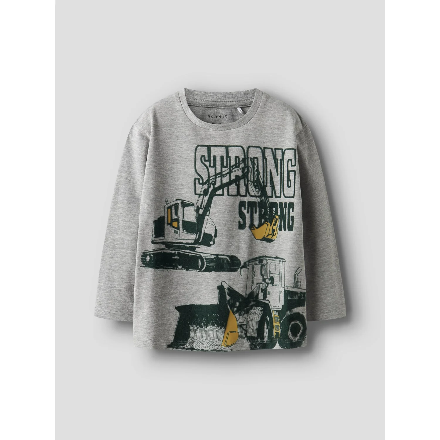 Name It Grey Melange Nmmsennet Ls Nreg Top - Image 3