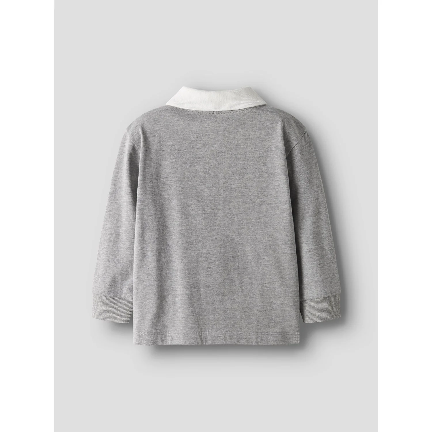Name It Grey Melange Nmmsido Ls Nreg Polo Top - Image 2
