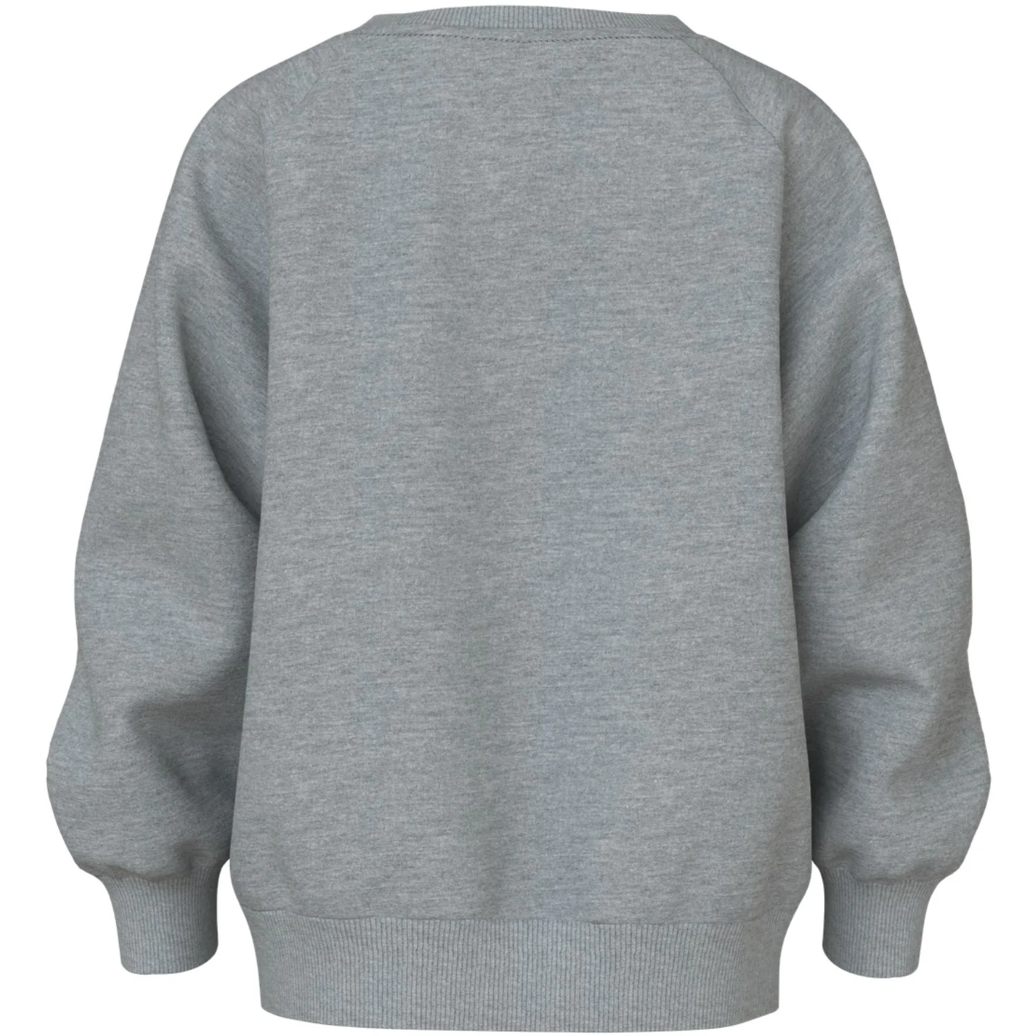 Name It Grey Melange Rainbow Clouds Nmfvenus Ls Nreg Sweat Bru - Image 3