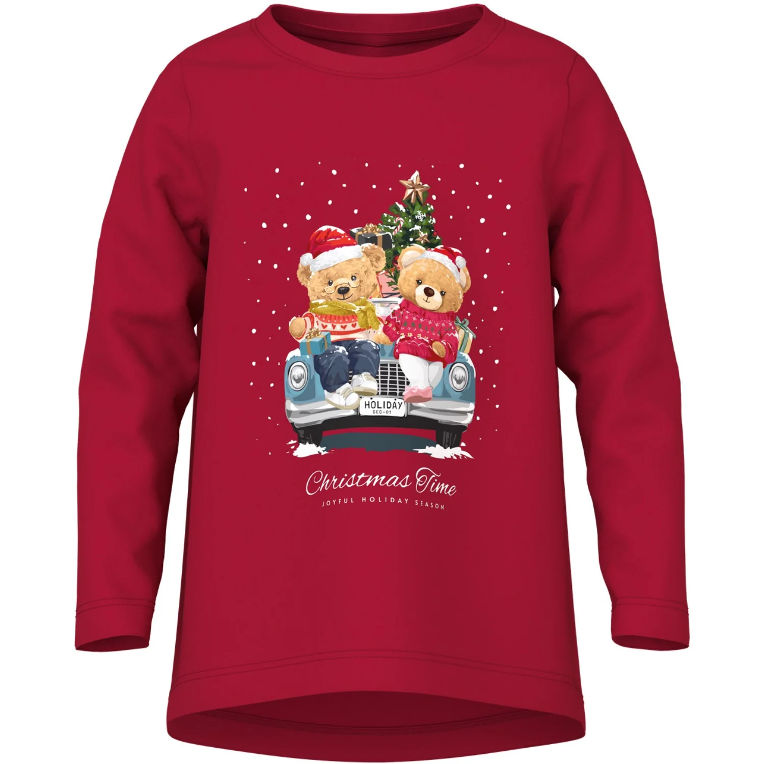 Name It Jester Red Xmas Bunny Nmfvosmas Ls Nreg Top