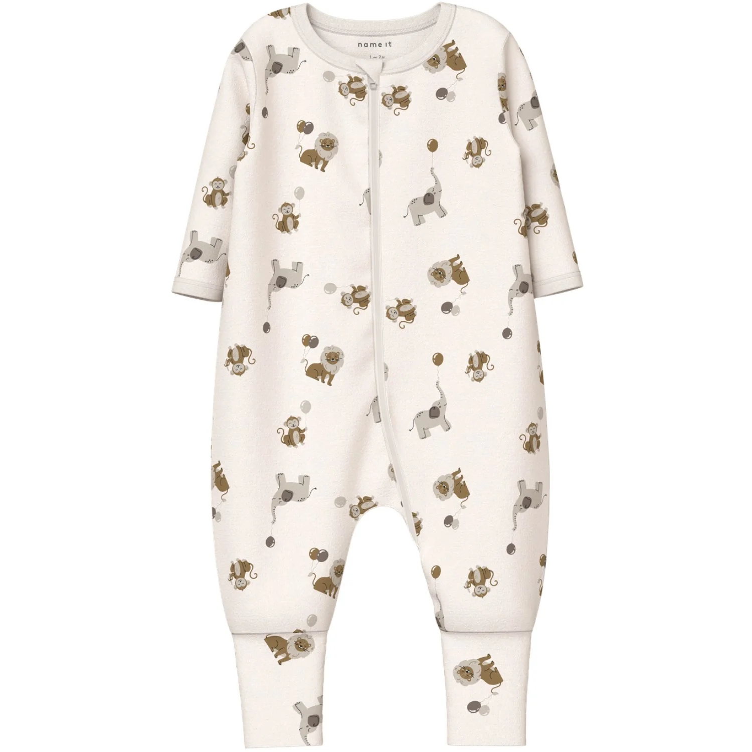Name It Jet Stream Nbnnightsuit 2P Zip Ff Animal Noos - Image 2