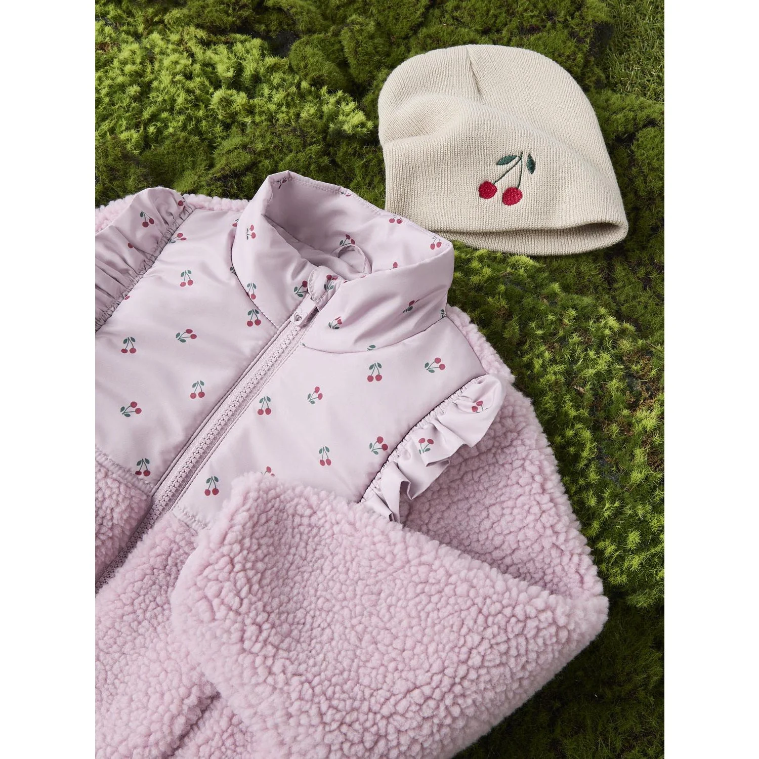 Name It Keepsake Lilac Nmfminna Teddy Jakke - Image 2