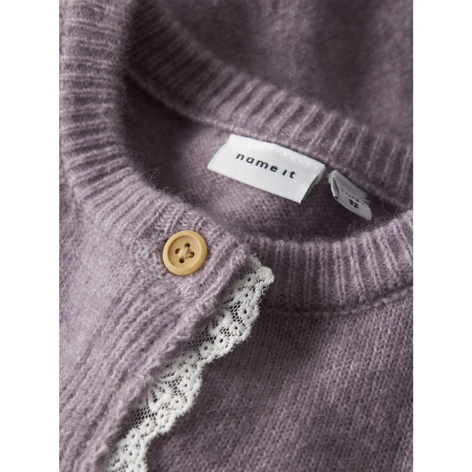 Name It Keepsake Lilac Nmfrikimmi Ls Knit Card - Image 2