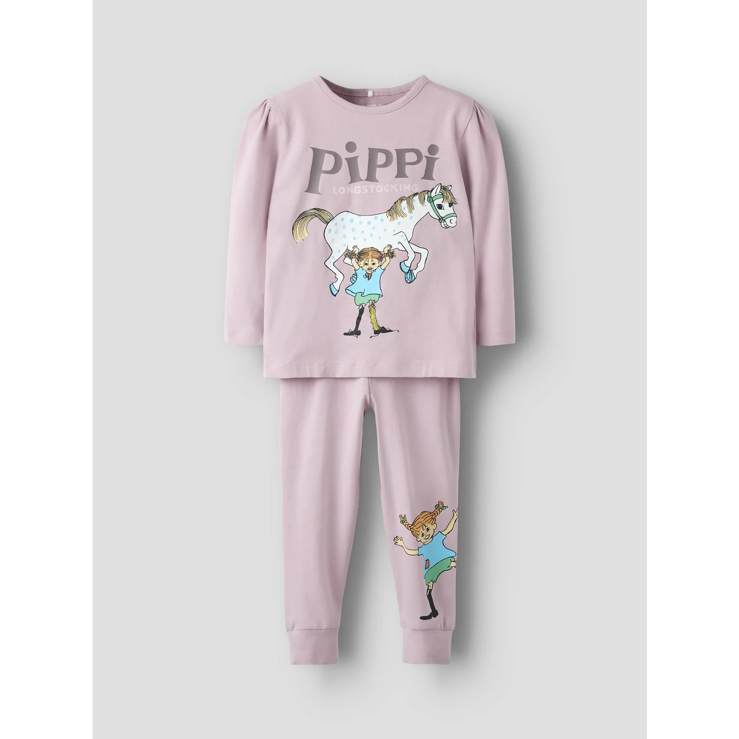 Name It Keepsake Lilac Nmfsoleim Pippi Ls Natsæt Sky - Image 4