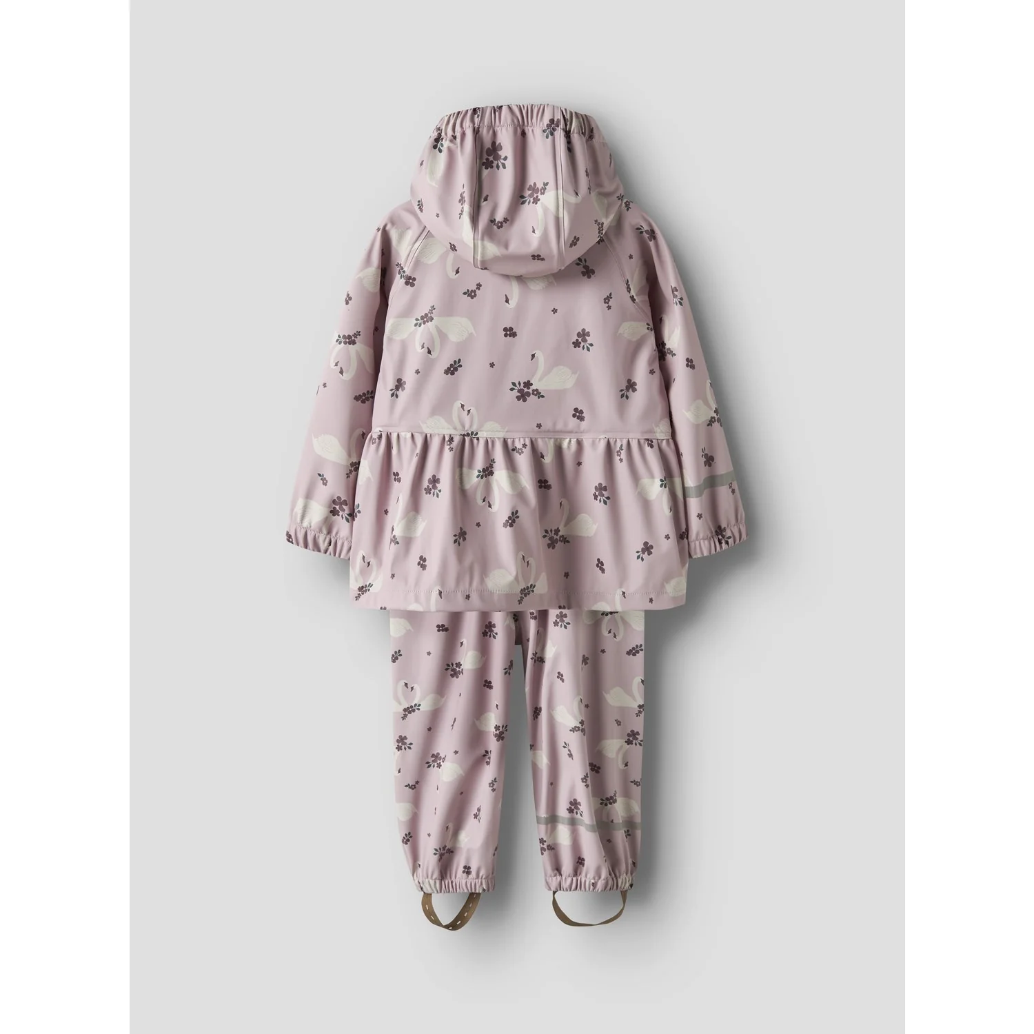 Name It Keepsake Lilac Swan Nmfdry10 Rain Sæt Aop Fo - Image 5