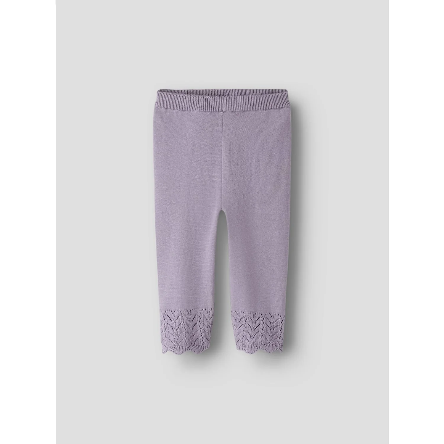 Name It Lavender Gray Nbfbrit Strik Bukser - Image 3