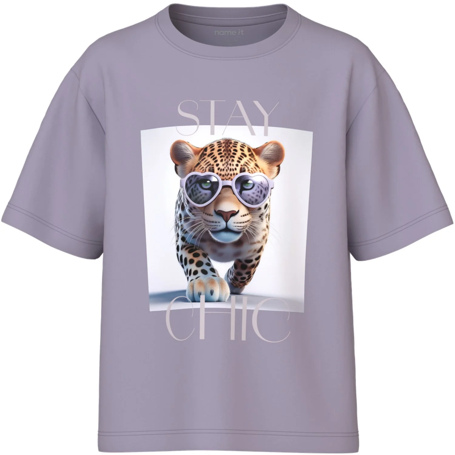 Name It Lavender Gray Stay Chic Nkfvotea Ss Nreg Top